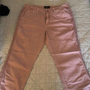 Distressed J Crew Chino women’s pant